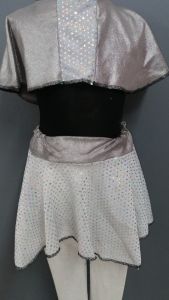 Kids Costumes to Hire - Silver Bib, skirt, tights = 3pce